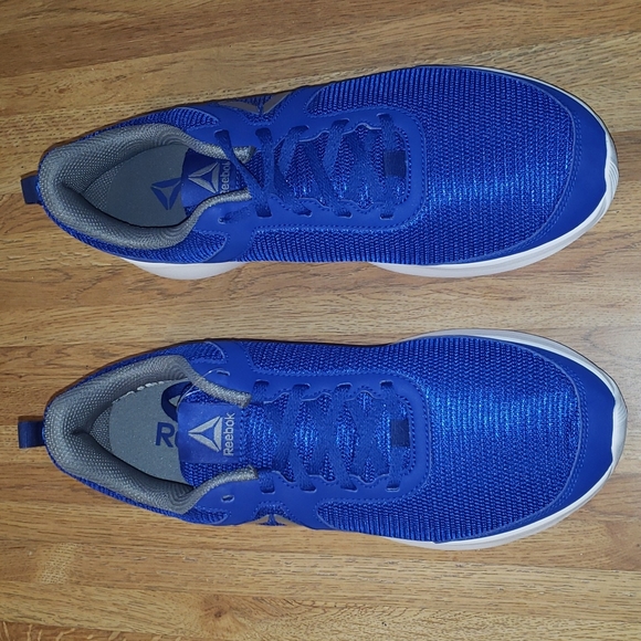 Reebok Quick Motion Running Shoe Cobalt Blue Gray White 9 nwob - Picture 3 of 12